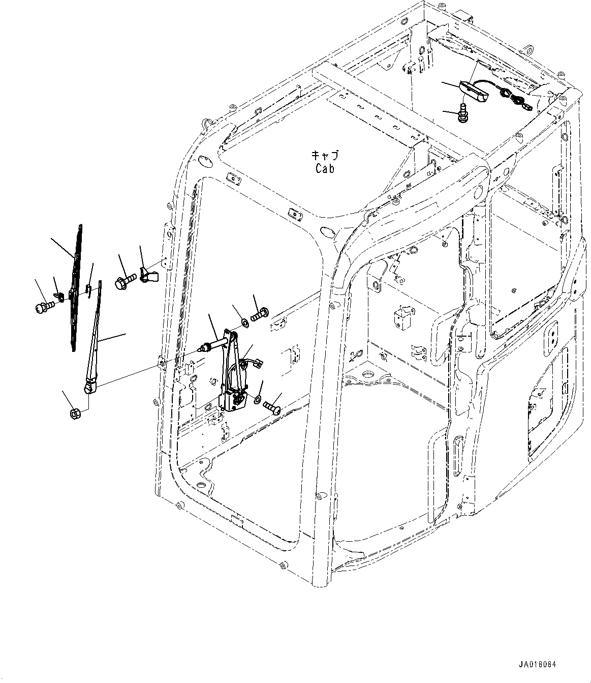 Wiper Assembly 22B-54-28711 KOMATSU