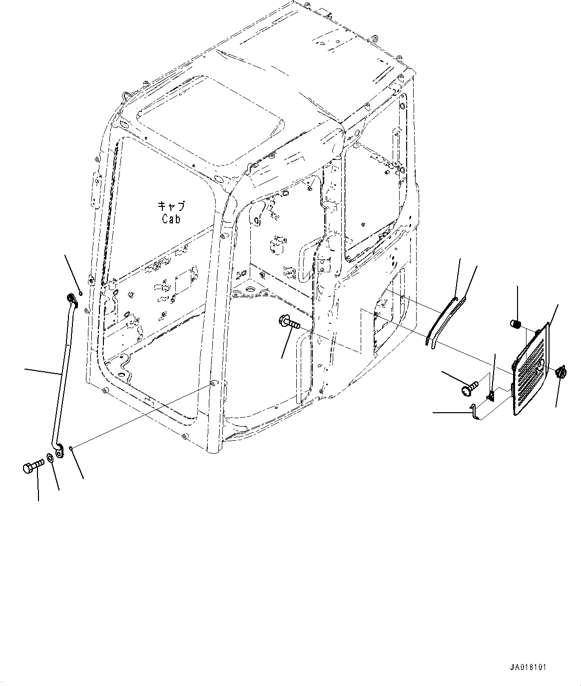 Рукоятка-захват 21W-54-56481 KOMATSU