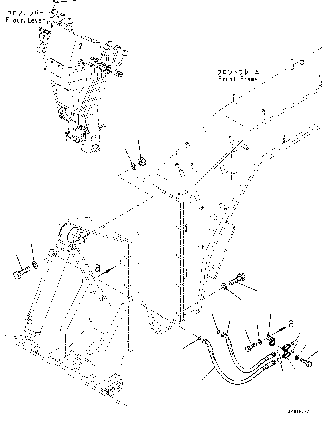 Шланг с торцевым уплотнением 02758-004A7 KOMATSU