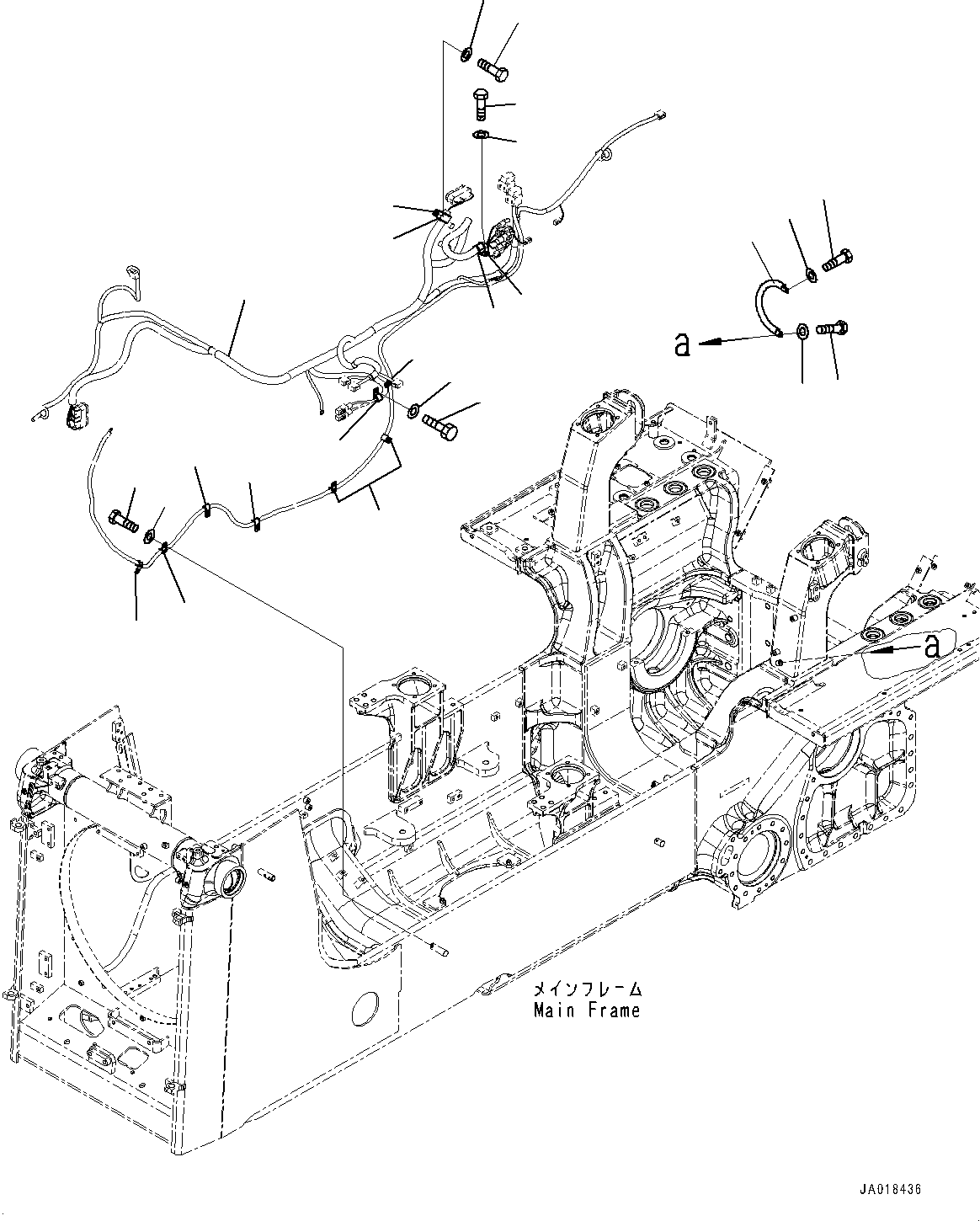 Wiring Harness(Electric Wiring Harness,Wiring Harness,With Power Angle Power Tilt Dozer, Inside Frame) (14X-06-78533) KOMATSU