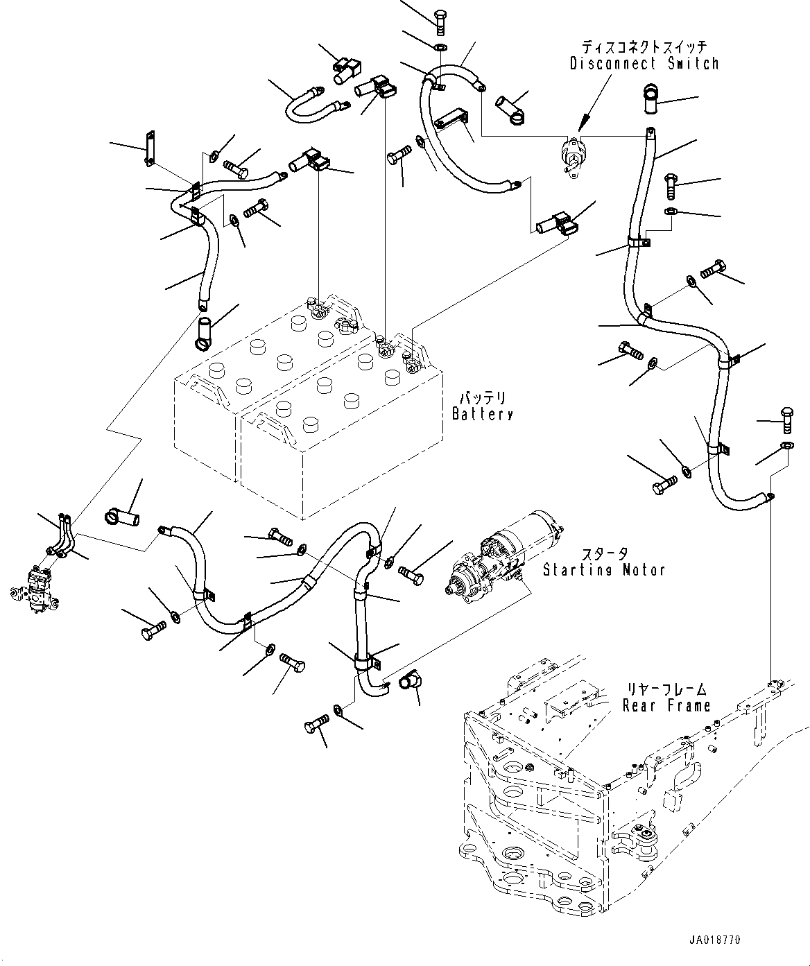 Кабель 23B-06-83272 KOMATSU