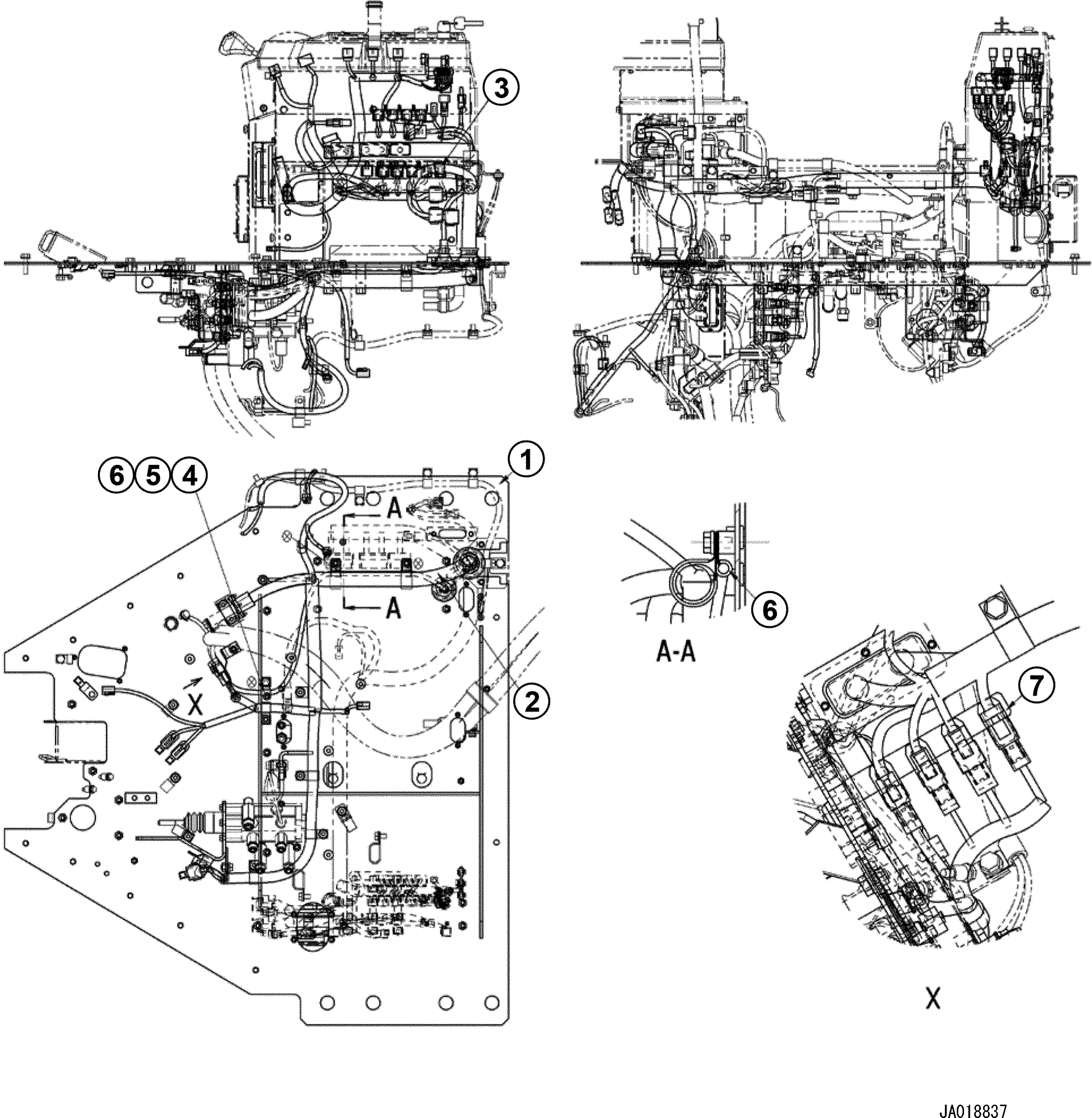 Жгут проводов 23B-06-72520 KOMATSU