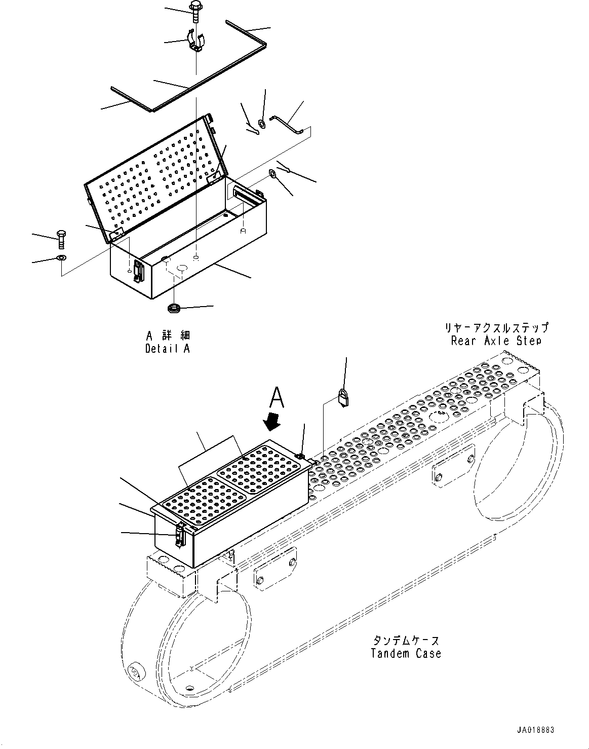 Box, Tool 23B-98-81111 KOMATSU