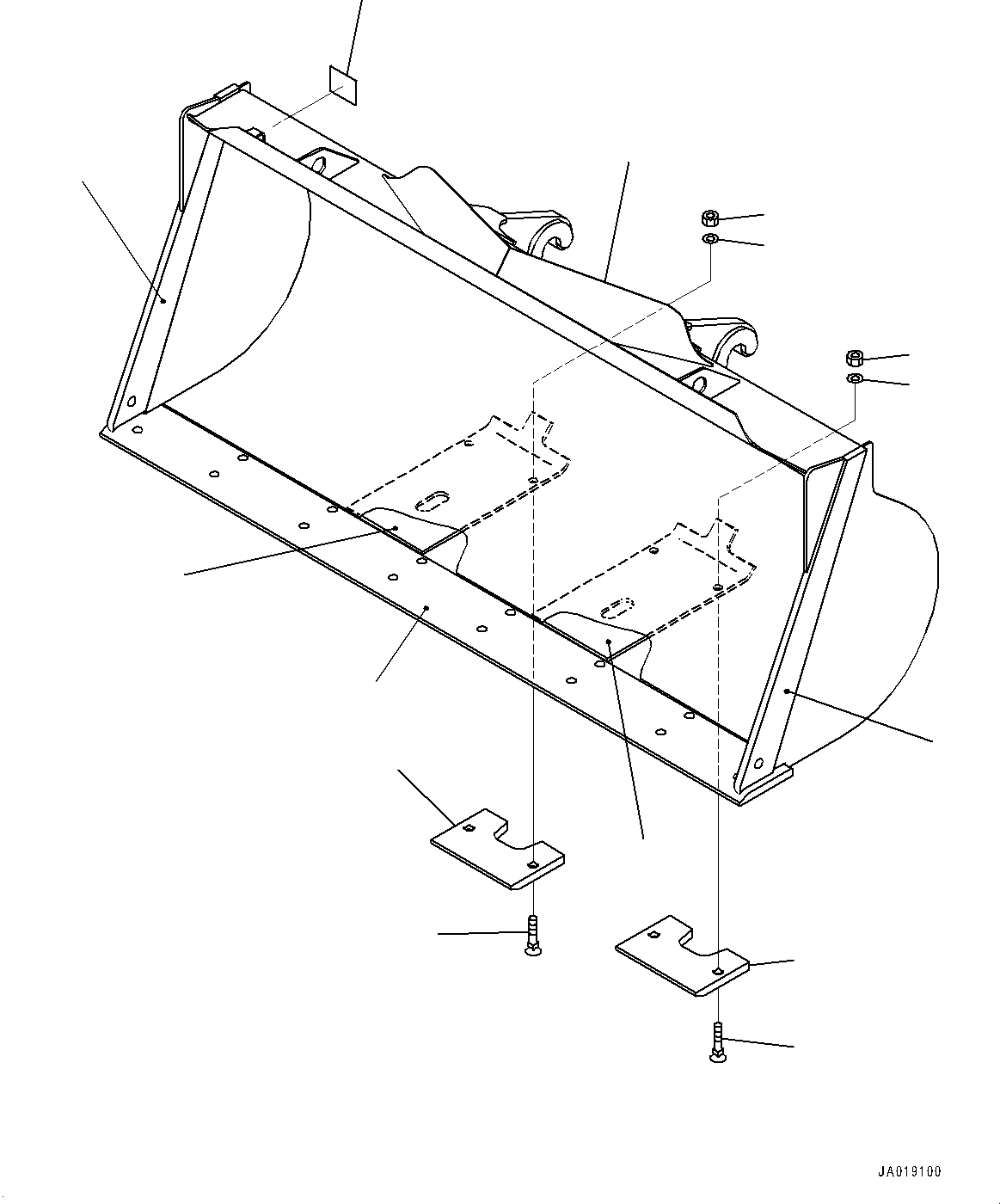 Bucket Assembly 418-U77-5100 KOMATSU