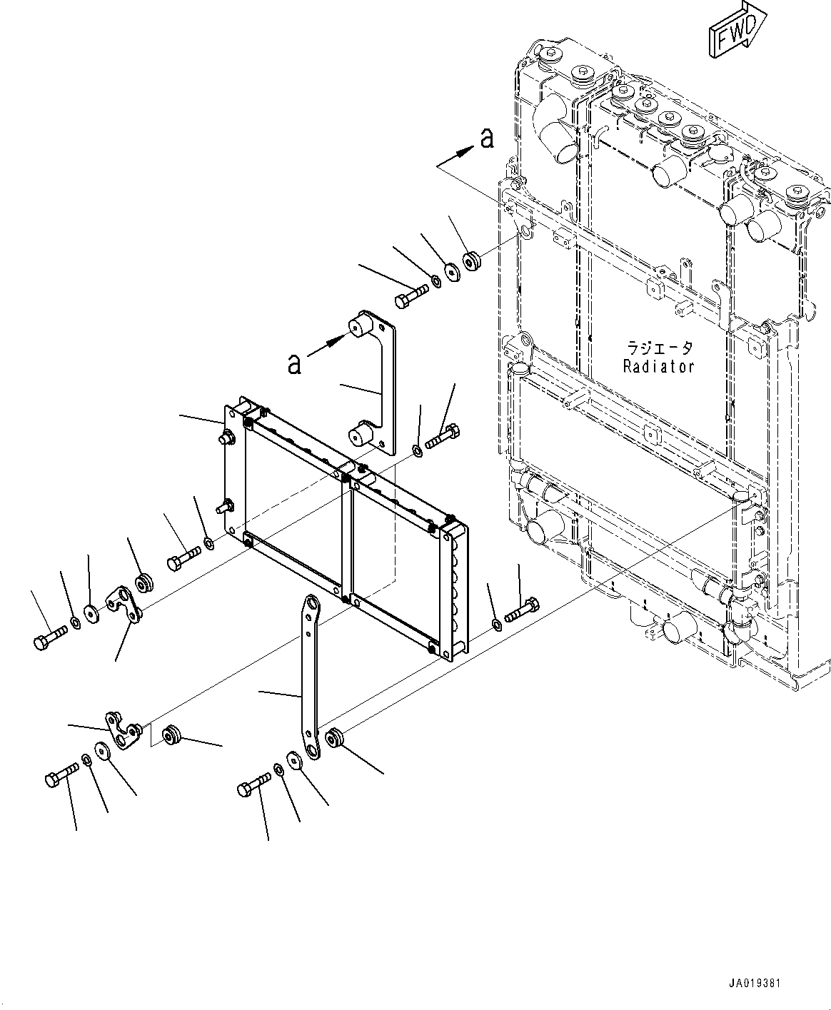Конденсатор кондиционера в сборе 14X-911-7841 KOMATSU