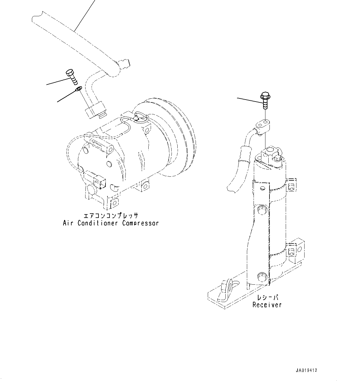 Hose(Air Conditioner,Piping and Receiver,With Wide Core Condenser) (14X-X11-4920) KOMATSU