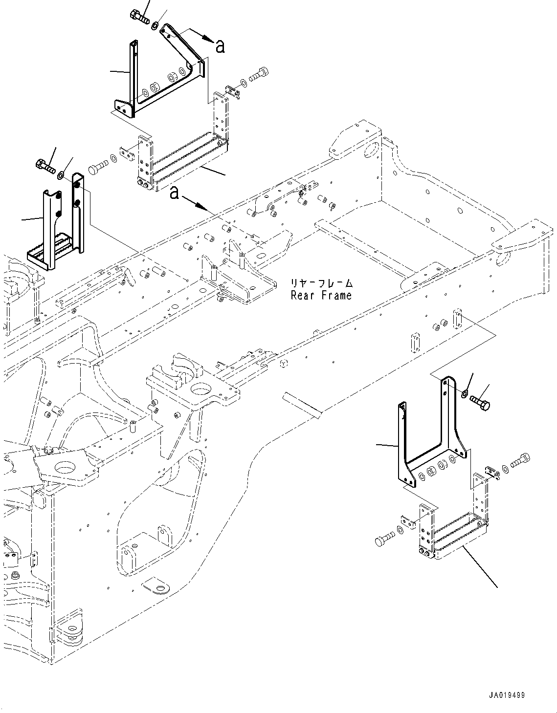 Step(Ladder,Rear Step) (423-54-64971) KOMATSU