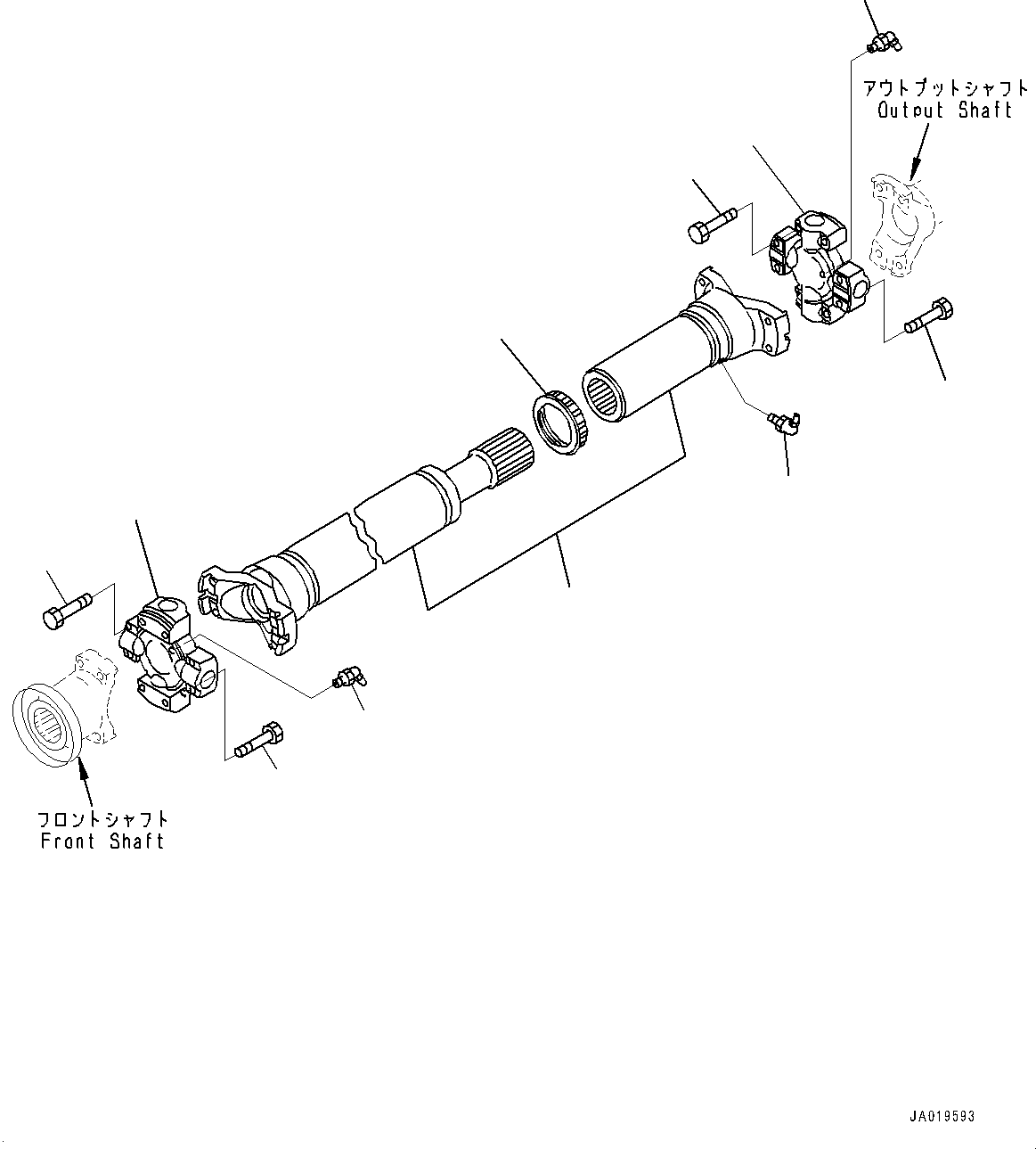 Propeller Shaft Assembly 423-20-32511 KOMATSU