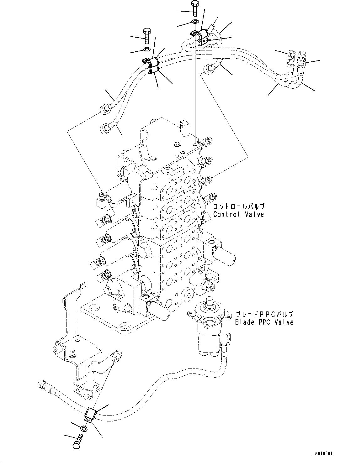 Hose(Dozer Control,Attachment Lever,With Variable Multi-shank ripper,For Tilt Dozer) (154-78-85650) KOMATSU