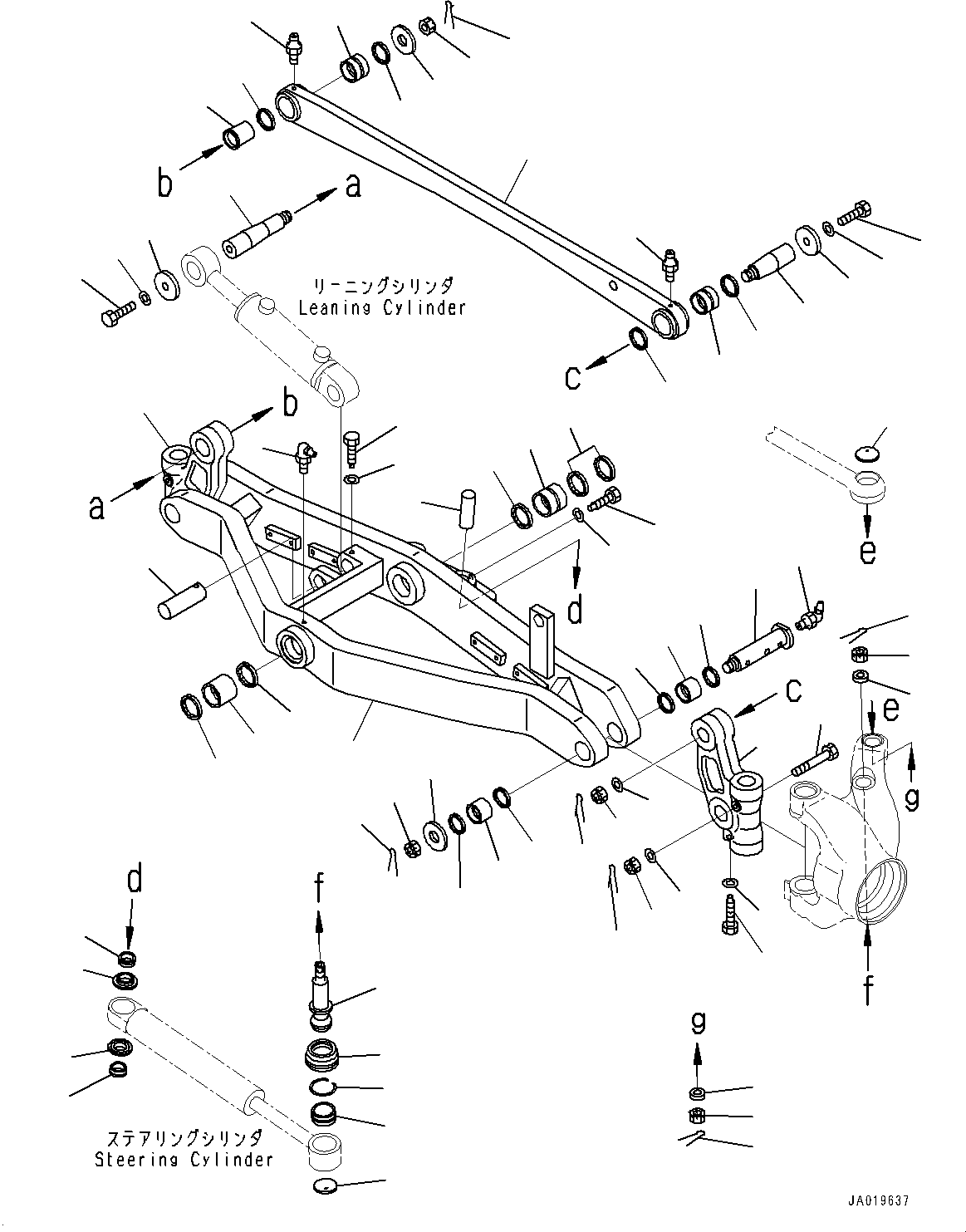 Axle, Support 23B-27-71111 KOMATSU