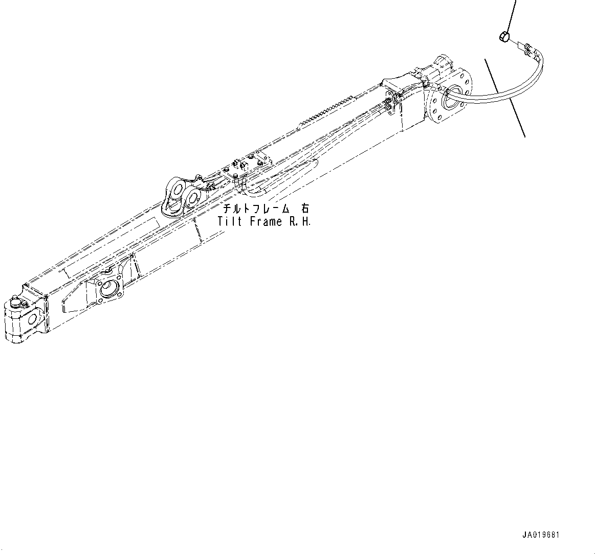 Hose(Tilt Cylinder Piping,SIGMADOZER) (154-71-81811) KOMATSU