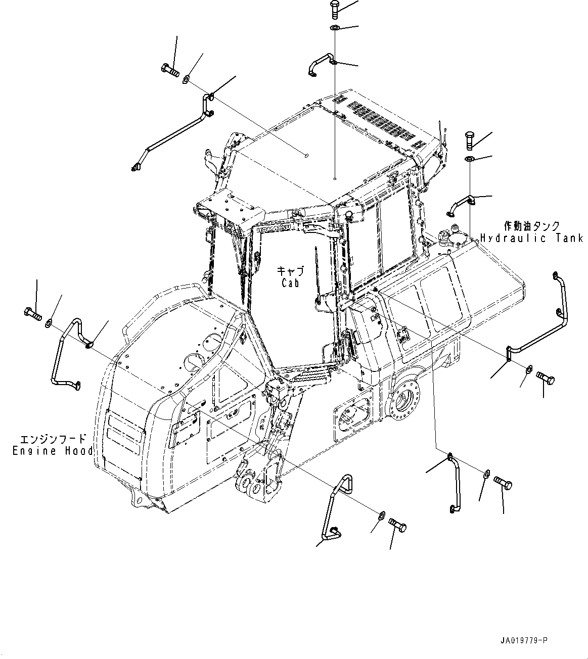 Поручень 13Y-54-21391 KOMATSU