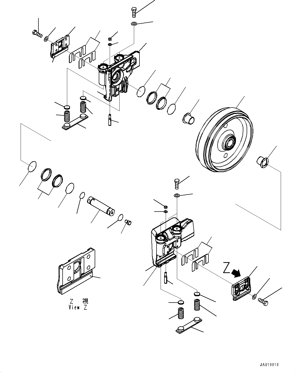 Направляющее колесо 134-30-62234 KOMATSU