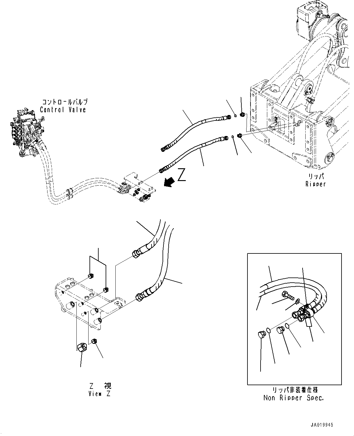 Шланг 13Y-62-23830 KOMATSU