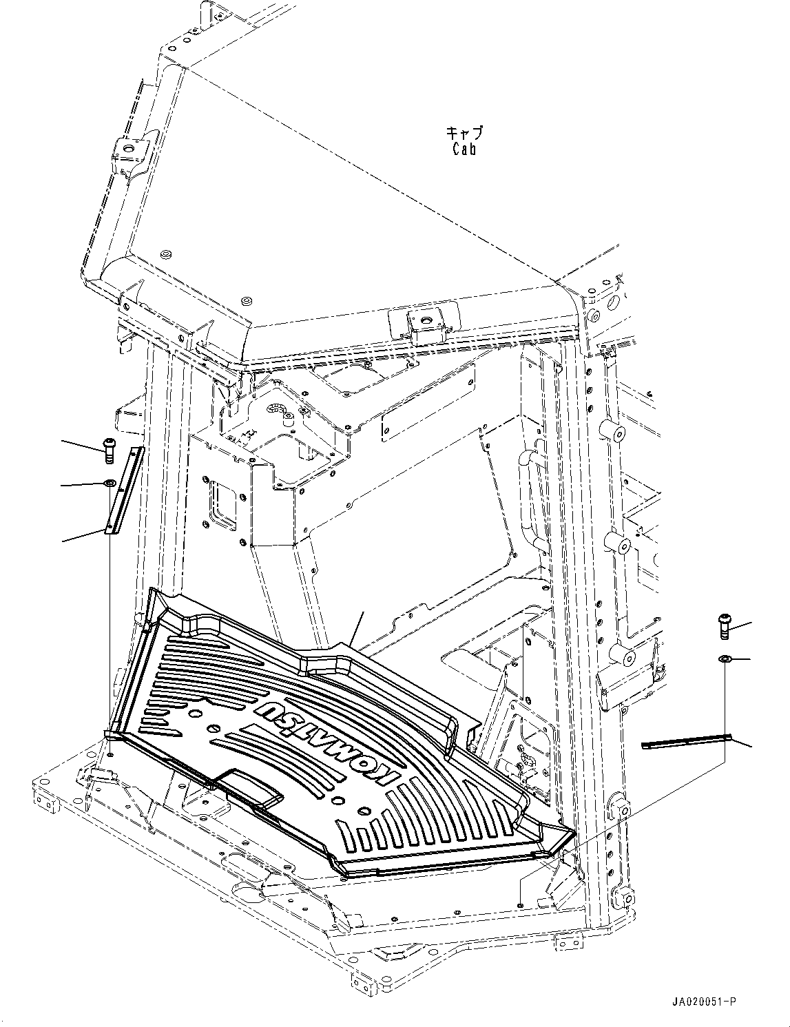 Пластина (09951-00281) KOMATSU