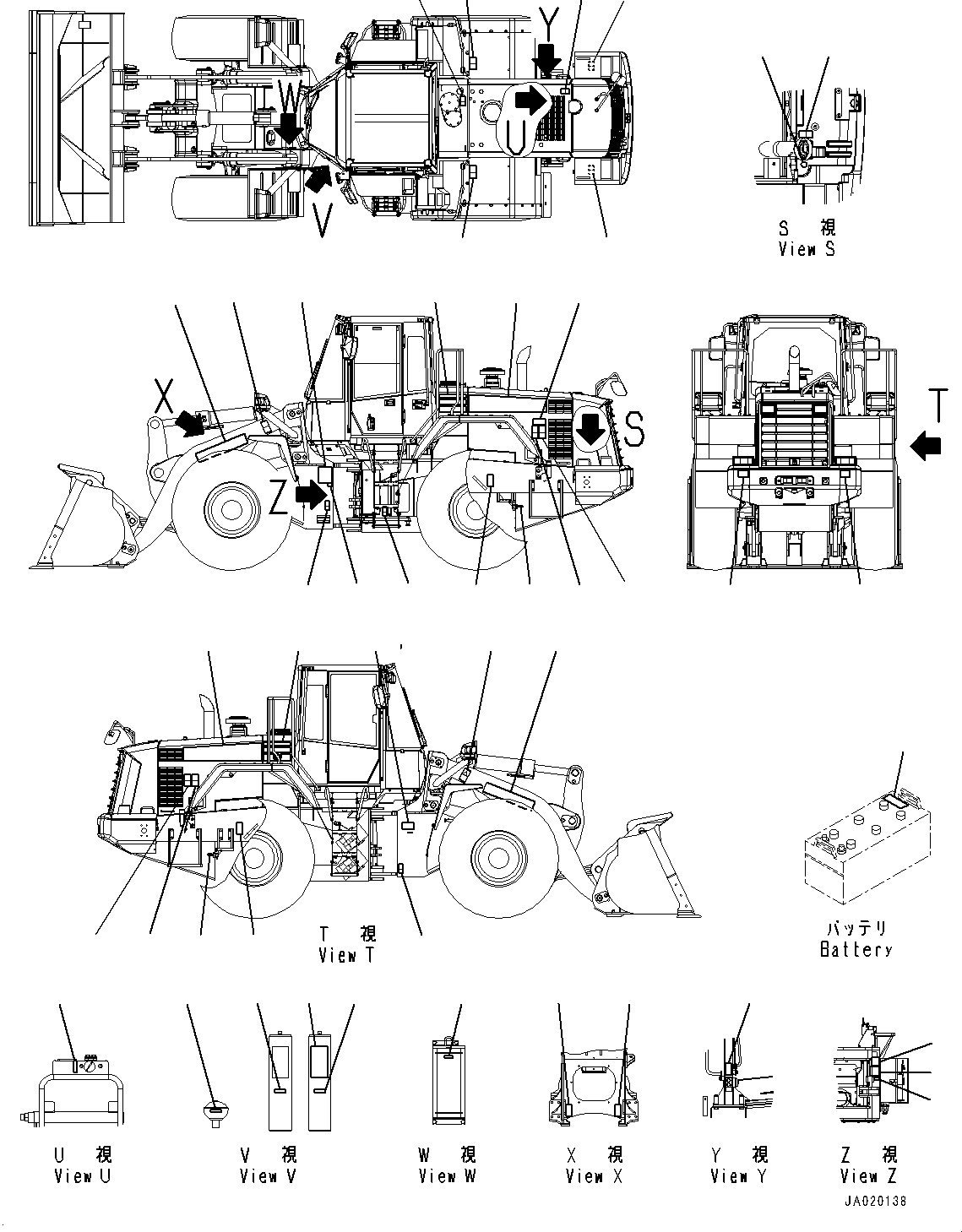 Табличка модели машины 424-93-41111 KOMATSU