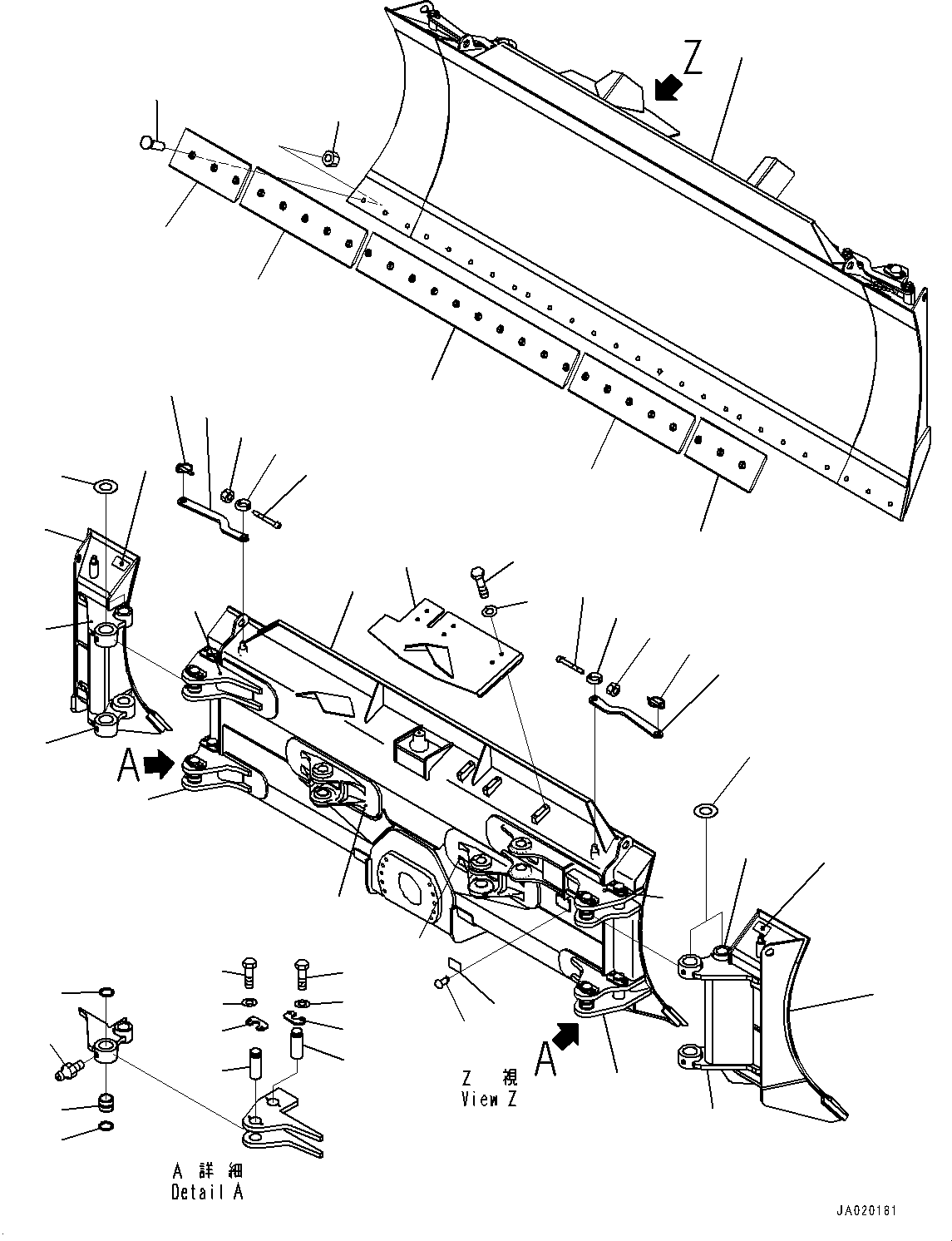 Щётка стеклоочистителя 13Y-72-22200 KOMATSU