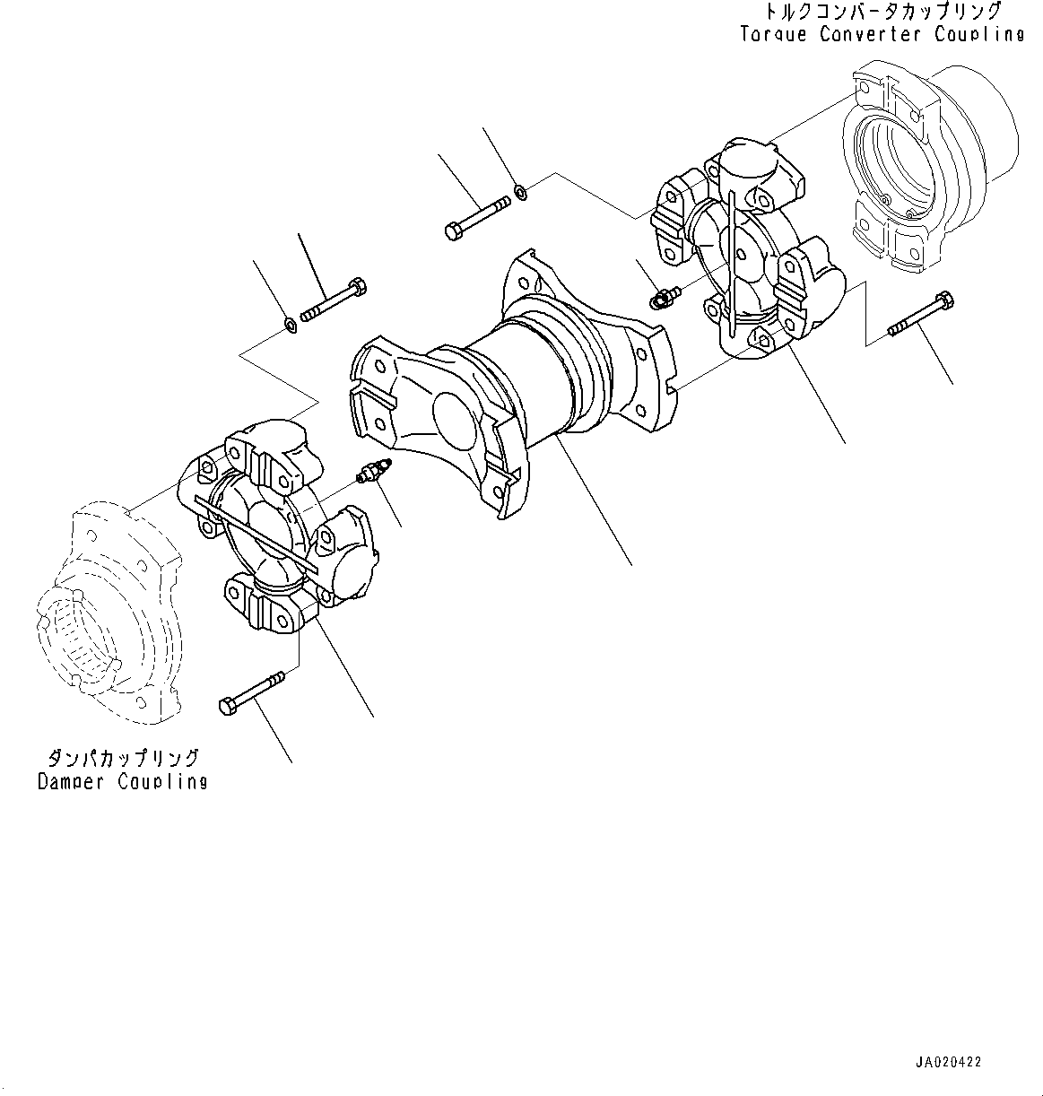 Вилка карданная 421-20-34661 KOMATSU