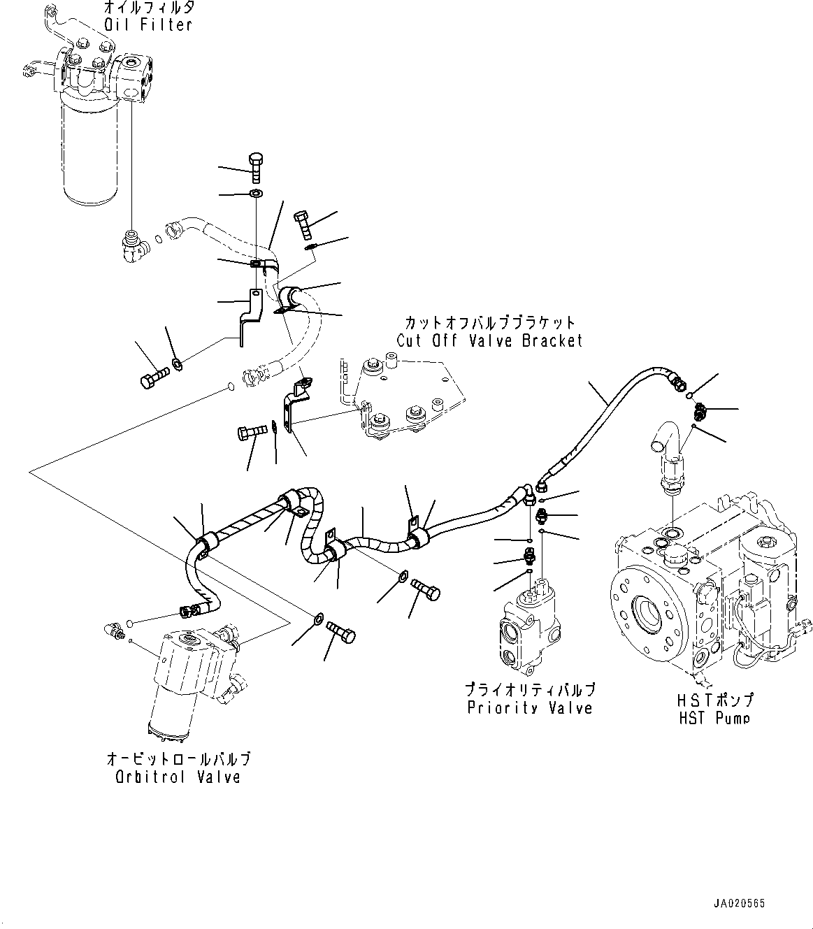 Hose(Hydraulic Tank,Hydraulic Tank Piping) (419-62-48322) KOMATSU