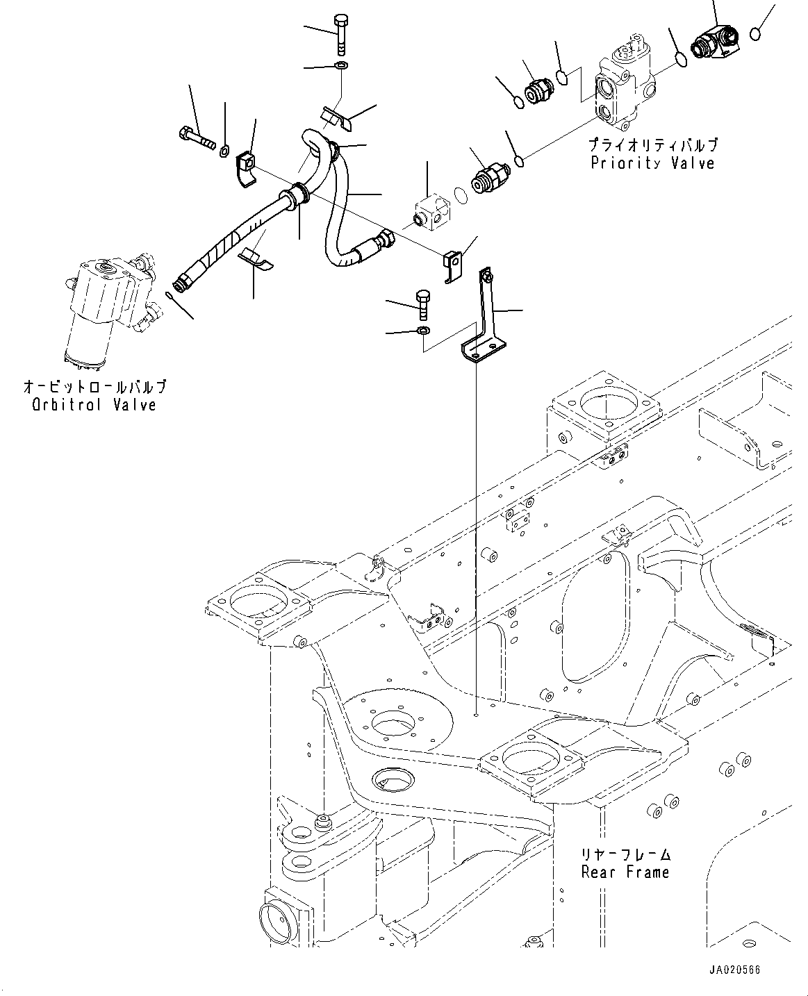 Orifice(Emergency Steering Piping,Steering Valve) (UC1198253902) KOMATSU