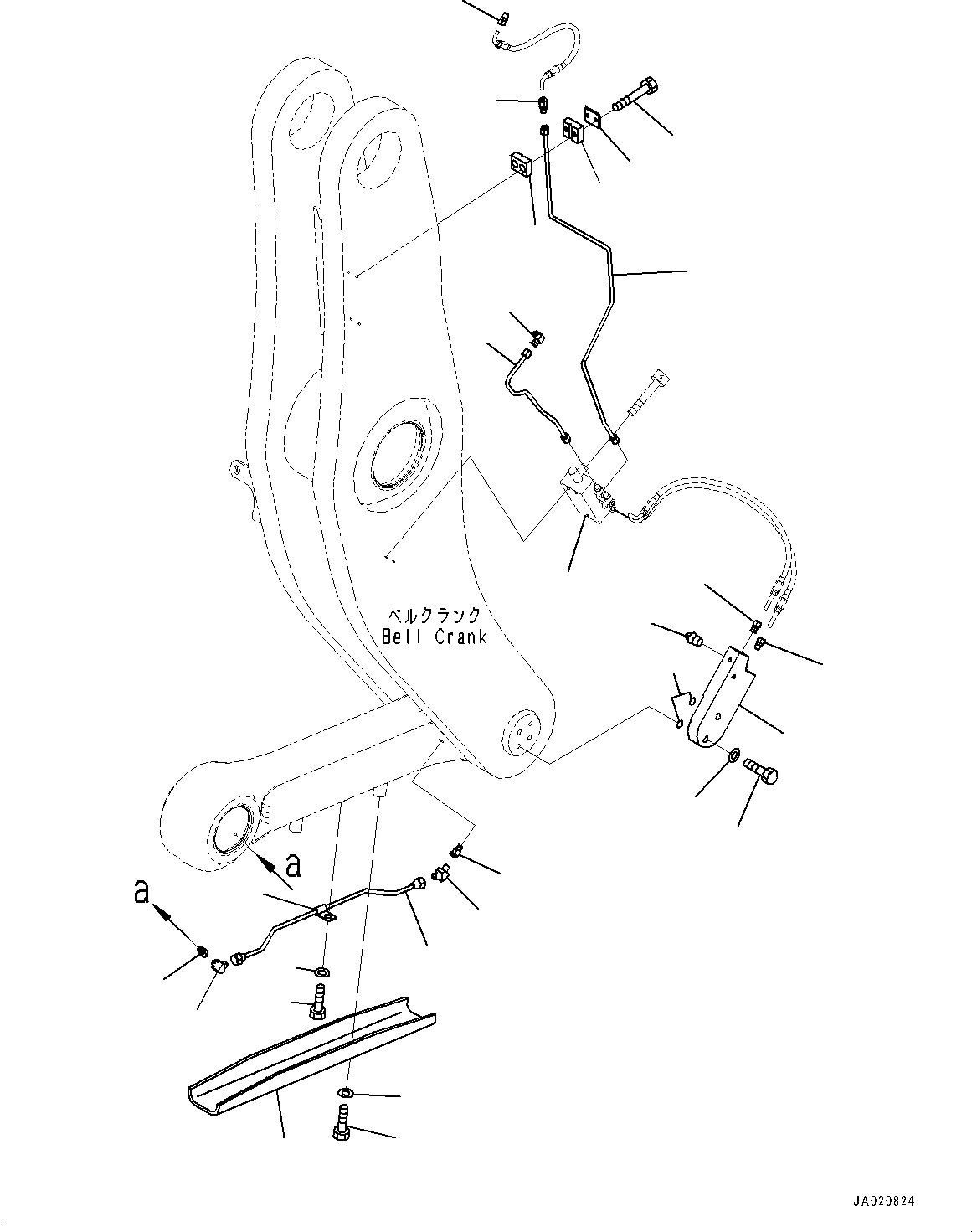 Feeder Assembly(Remote Greasing System,Feeder, Bell Crank) (423-S95-9860) KOMATSU