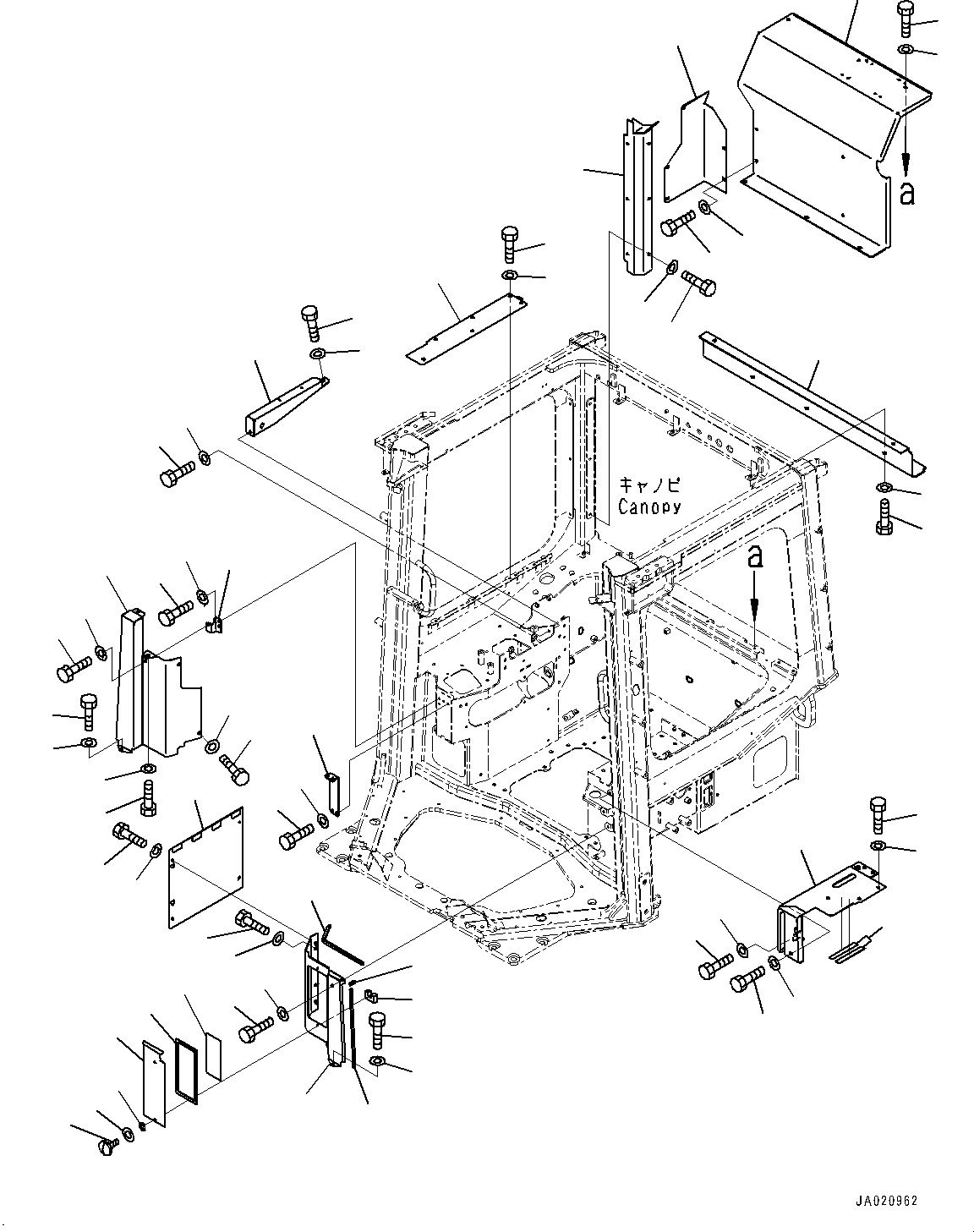 Plate, Fuse Box 14X-98-51170 KOMATSU