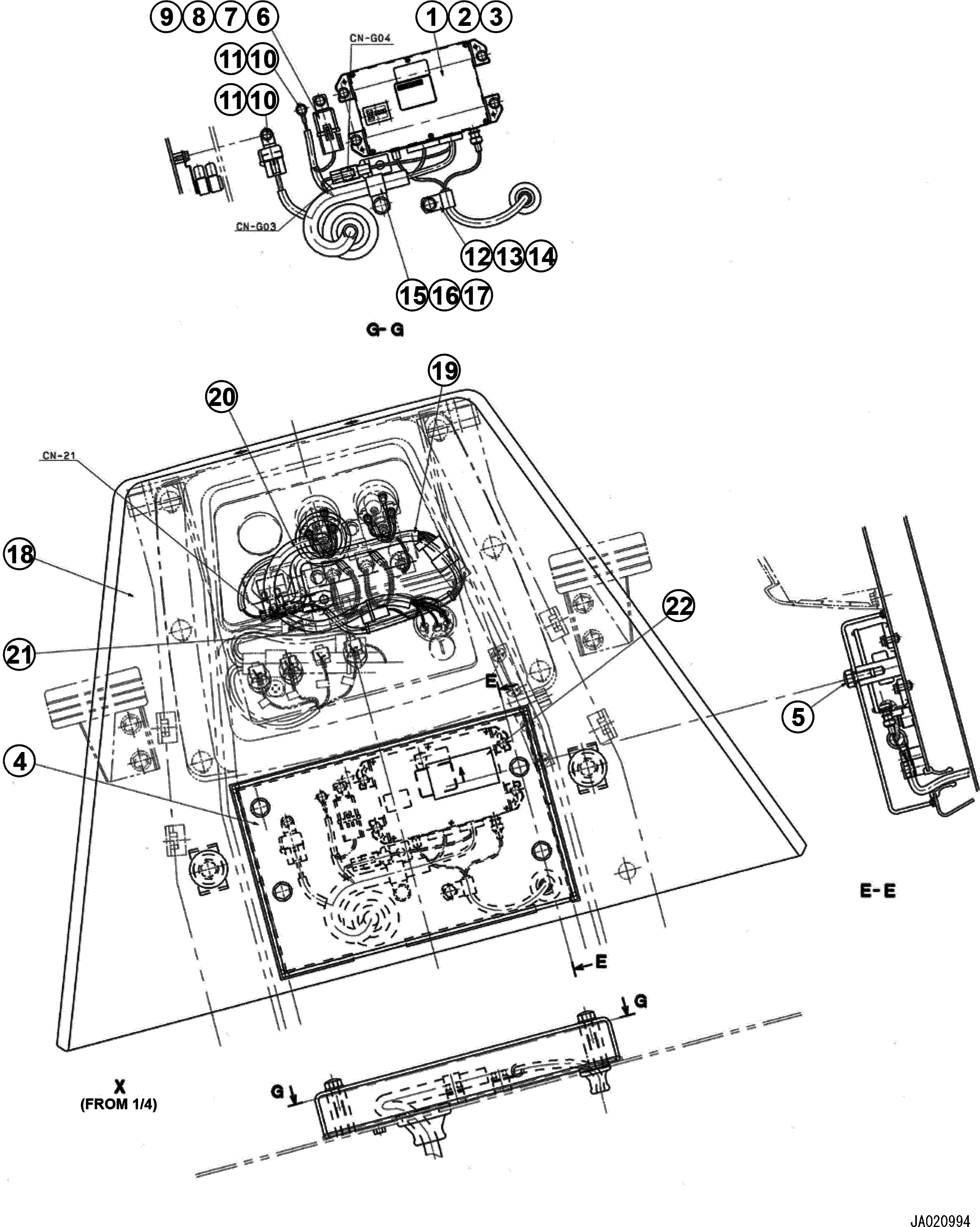 COVER A 14X-54-29580 KOMATSU