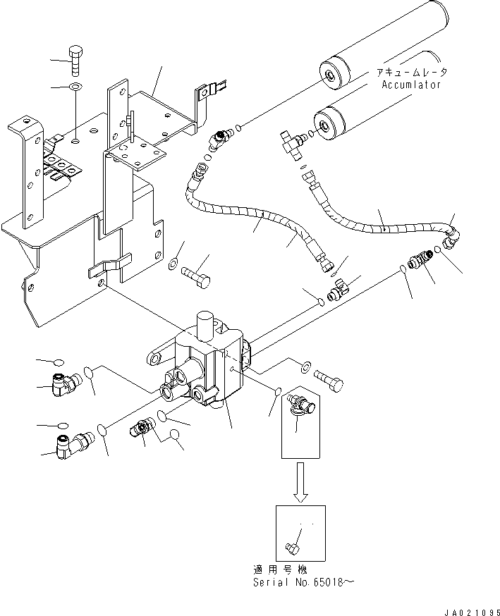 CHARGE VALVE ASS'Y (417-43-37200) KOMATSU