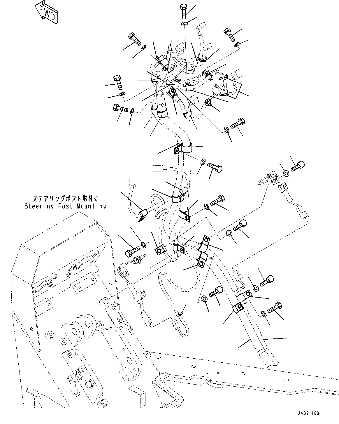 Wiring Harness(Floor,Wiring Harness,With Gateway Function Controller) (23B-06-88170) KOMATSU