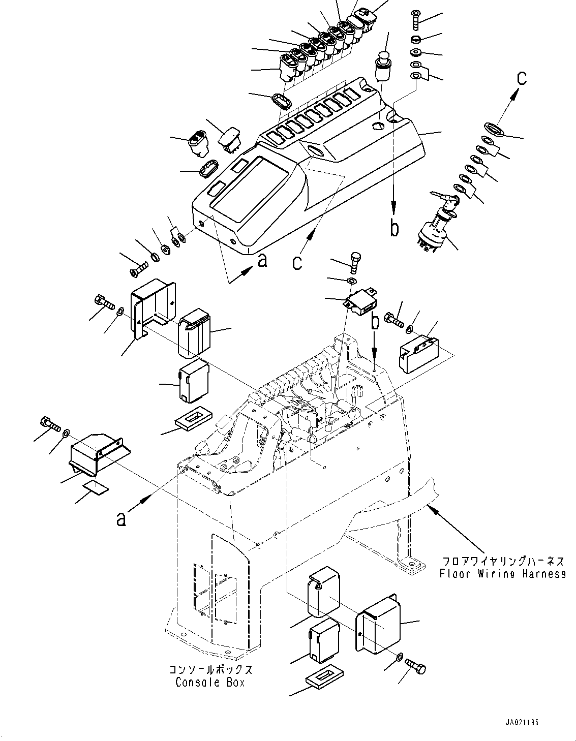 Switch, Transmission Shift Mode Selector 23B-06-85330 KOMATSU