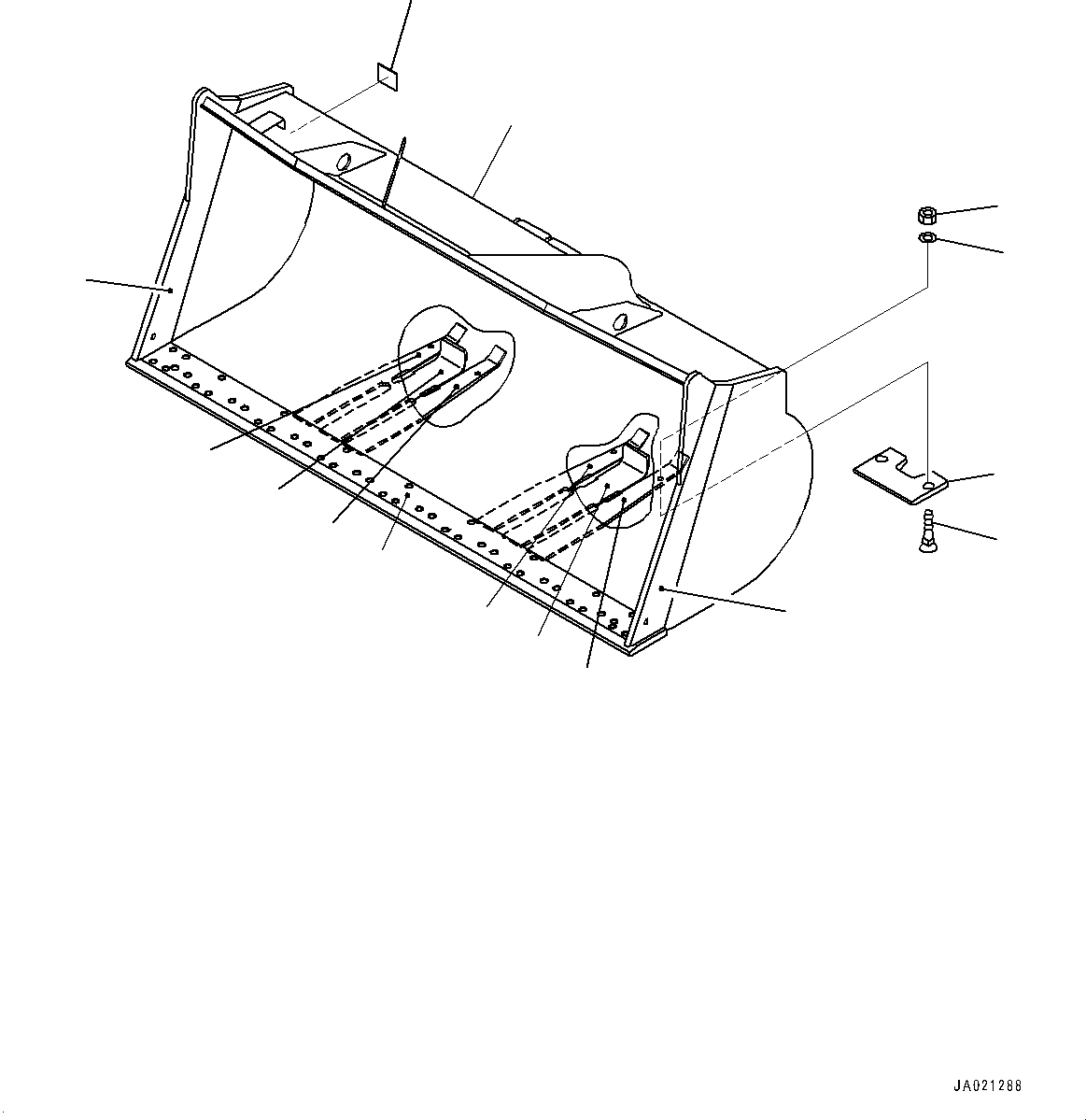 Bucket Assembly 421-829-6400 KOMATSU