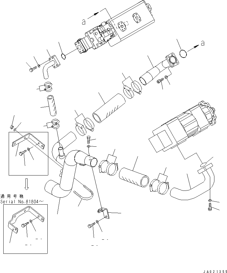 Трубка 421-62-33115 KOMATSU