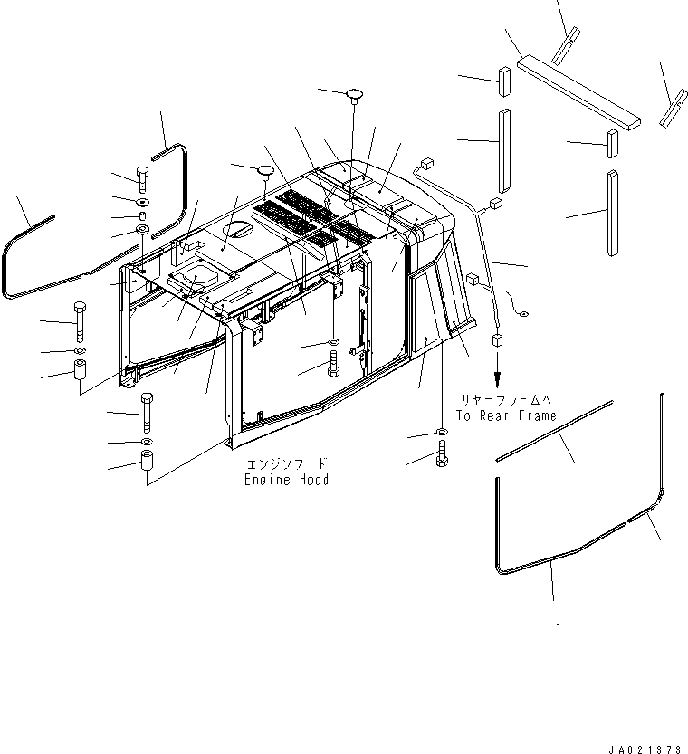SHEET,HOOD 421-Z84-3370 KOMATSU