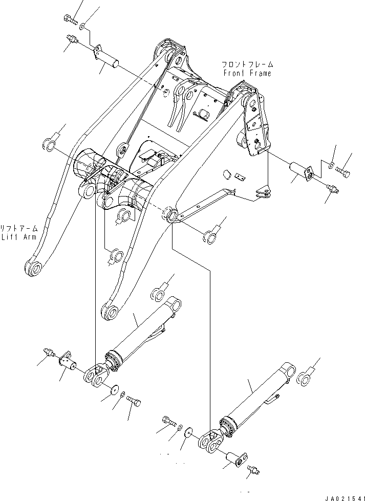 CYLINDER,R.H. (707-01-XU371) KOMATSU