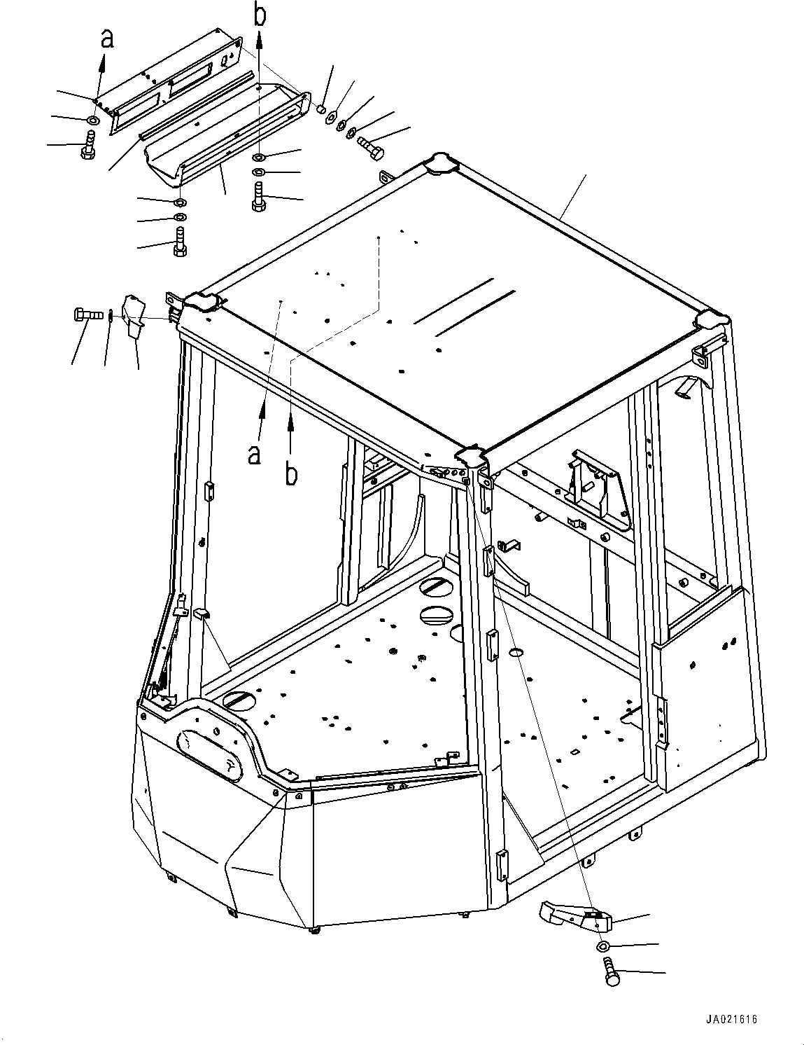Cab and Floor Frame Assembly 423-926-4098 KOMATSU