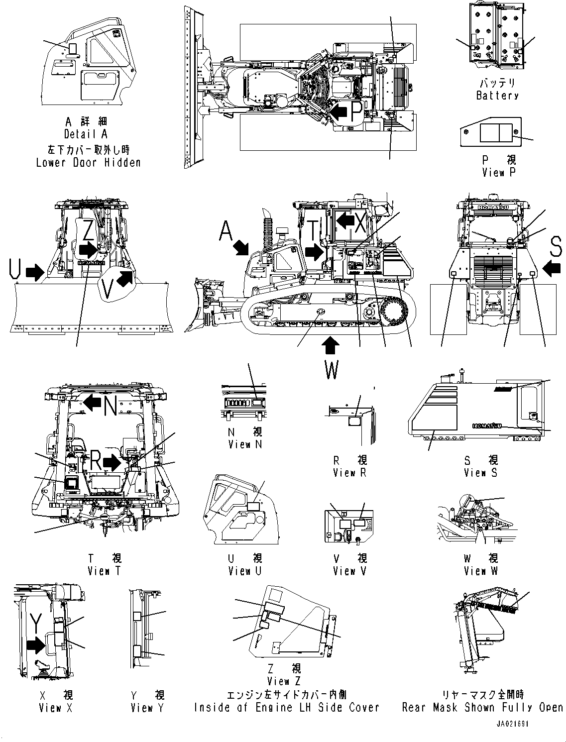Mark, intelligent Machine Control 13Y-98-22260 KOMATSU