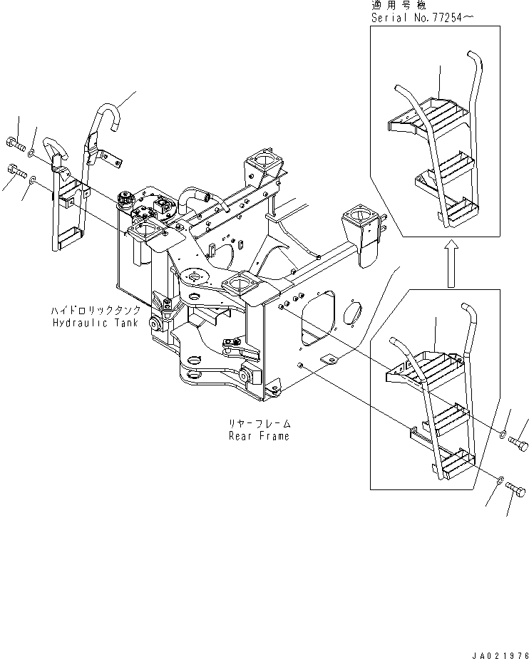 LADDER,L.H. 416-54-34117 KOMATSU
