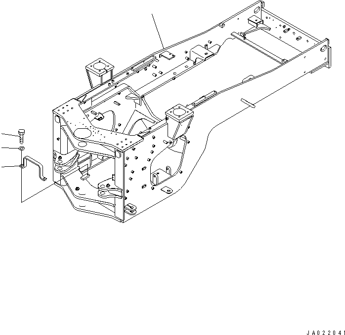 Задняя рама 423-S95-3261 KOMATSU