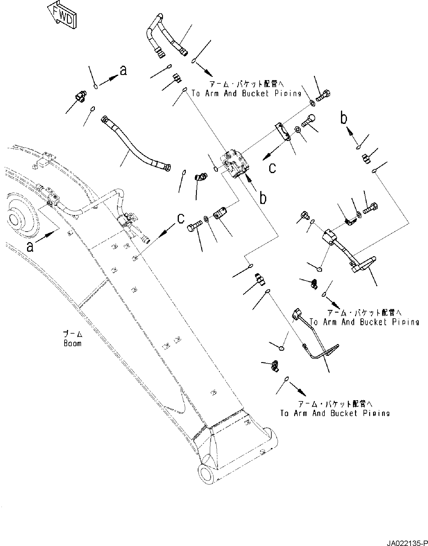 Соединительный штуцер 21W-62-R3930 KOMATSU