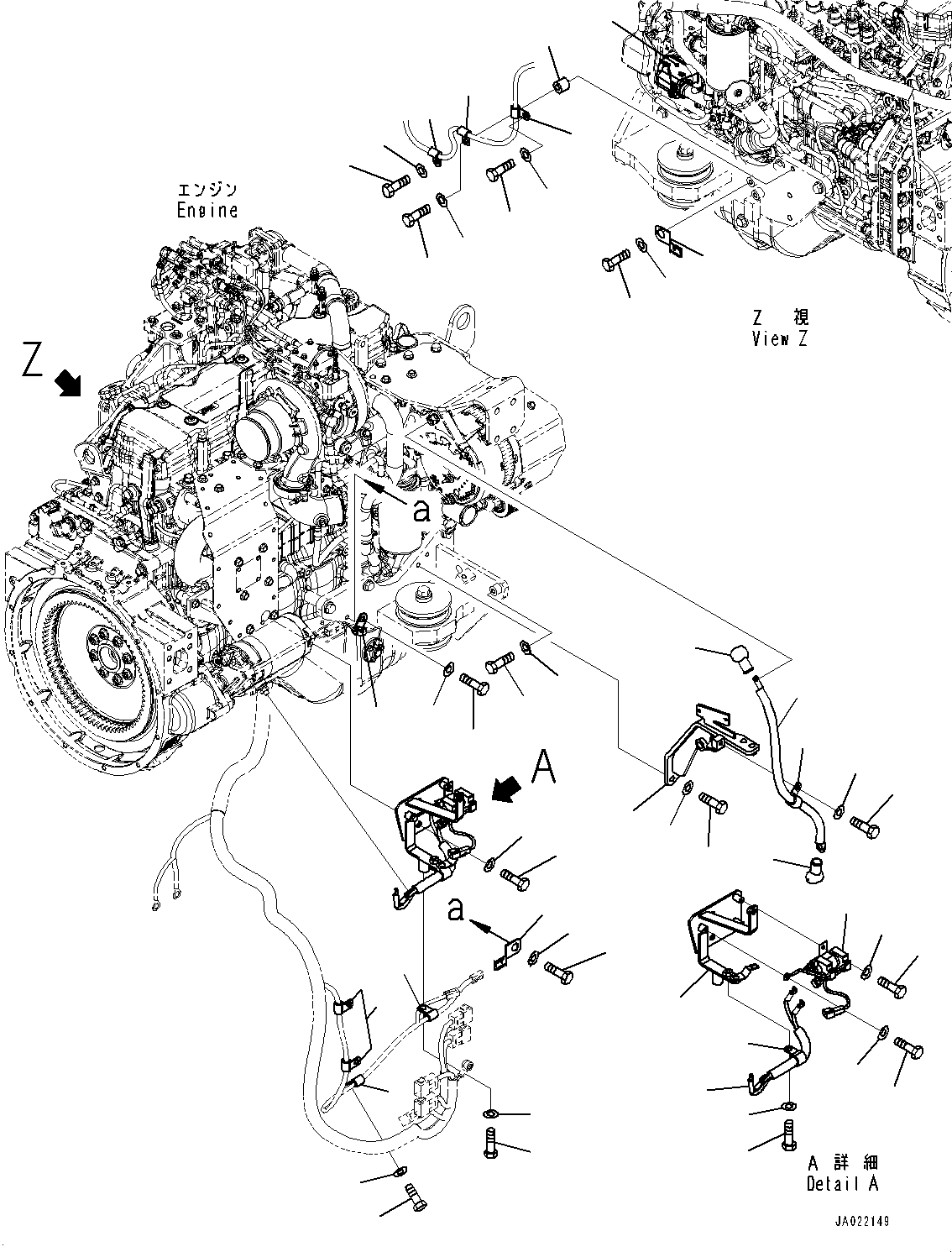 Кабель 423-Z91-6241 KOMATSU