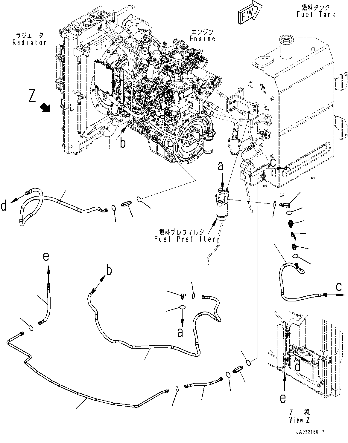 Шланг 22B-04-41341 KOMATSU