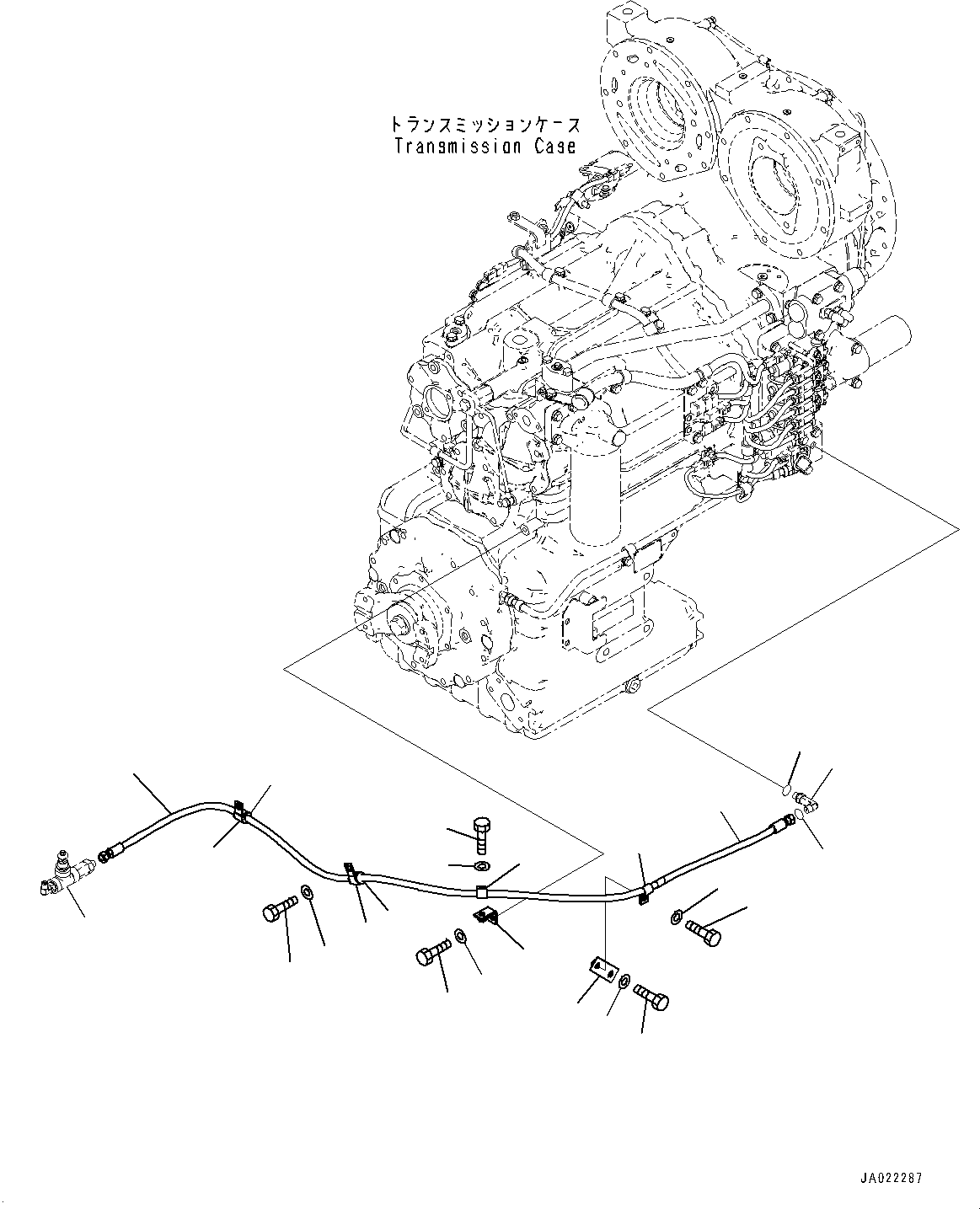 O-ring(Torque Converter and Transmission,Mounting) (02896-61008) KOMATSU