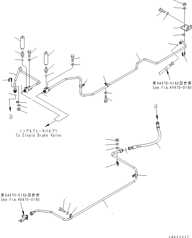 Трубка 424-43-37251 KOMATSU