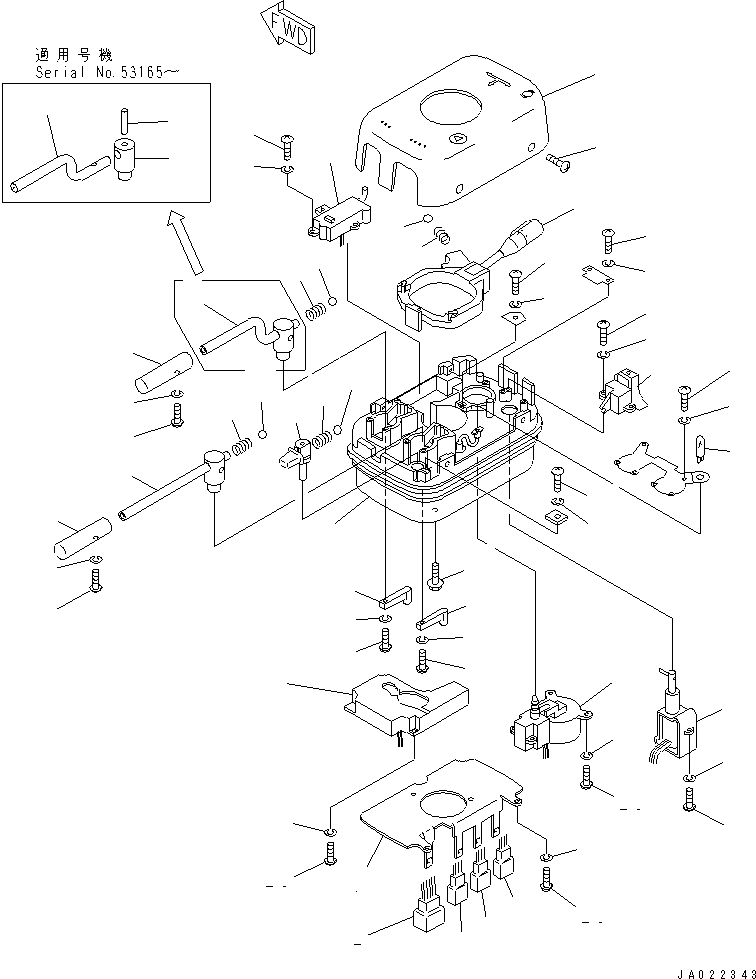 SWITCH ASS'Y,TRANSMISSION CONTROL 421-43-26124 KOMATSU