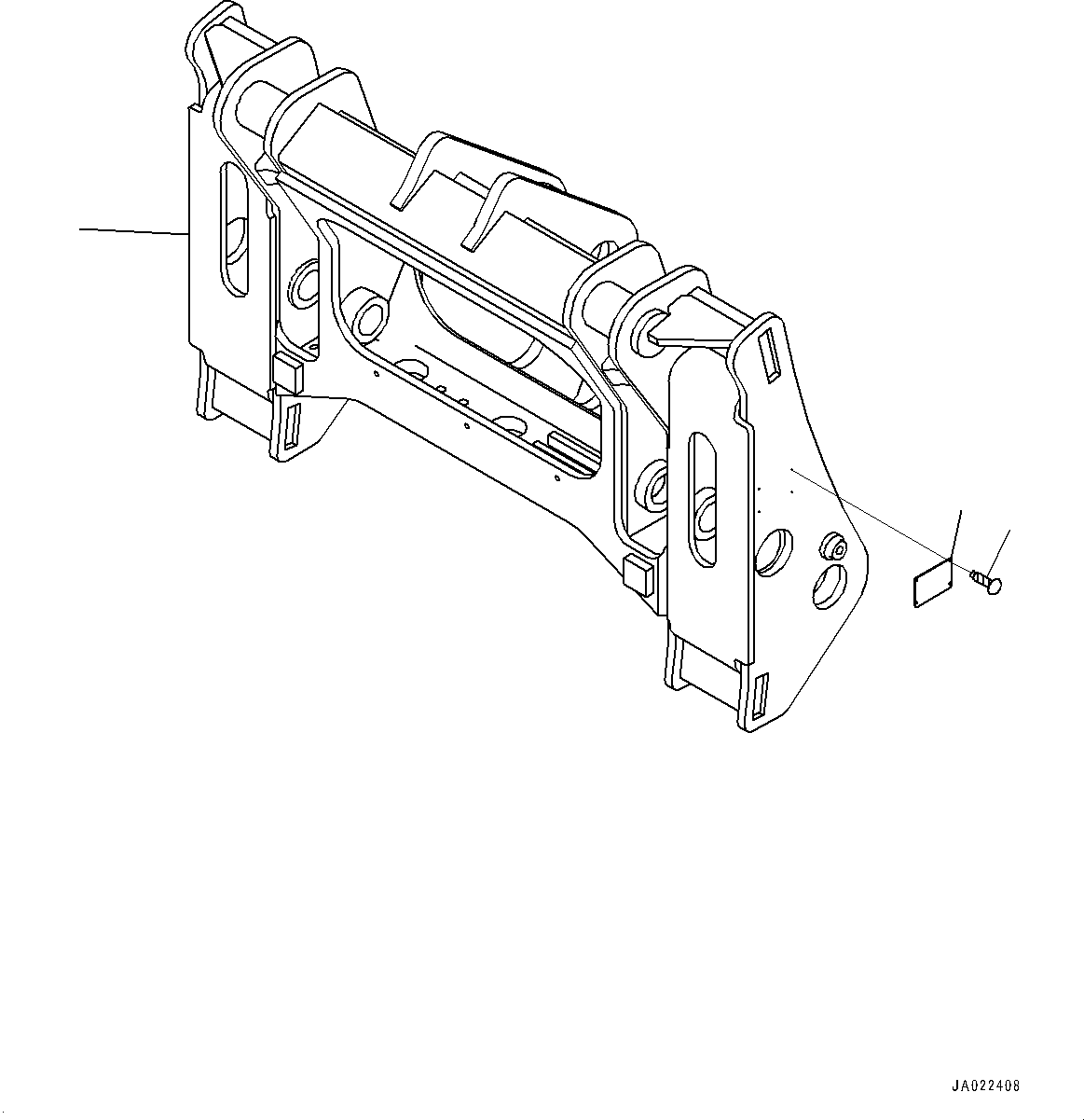 Quick Coupler Assembly 418-T80-4504 KOMATSU