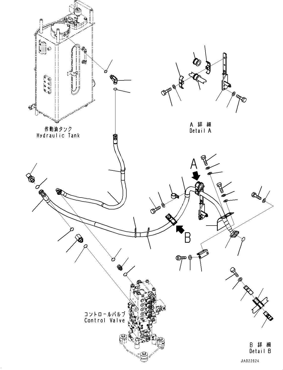 Шланг 22B-62-43441 KOMATSU