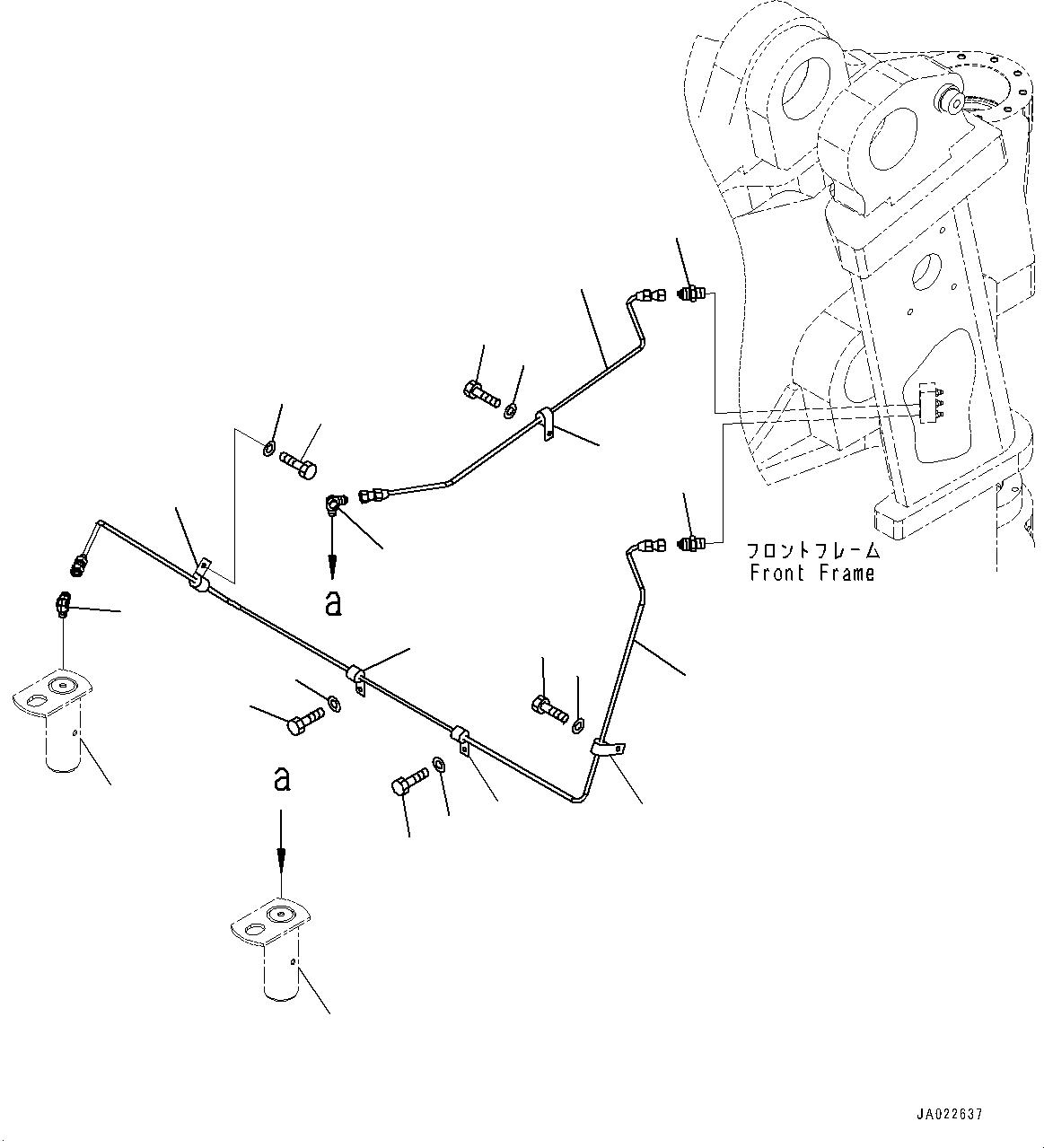 Pin(Steering Cylinder,Pin) (421-46-21760) KOMATSU