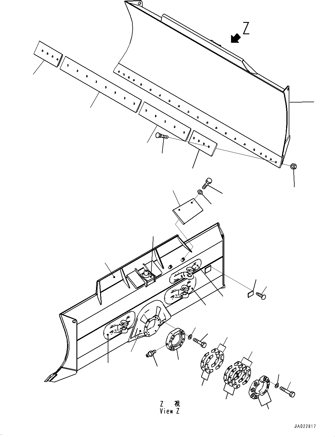 Щётка стеклоочистителя 11Y-72-53500 KOMATSU