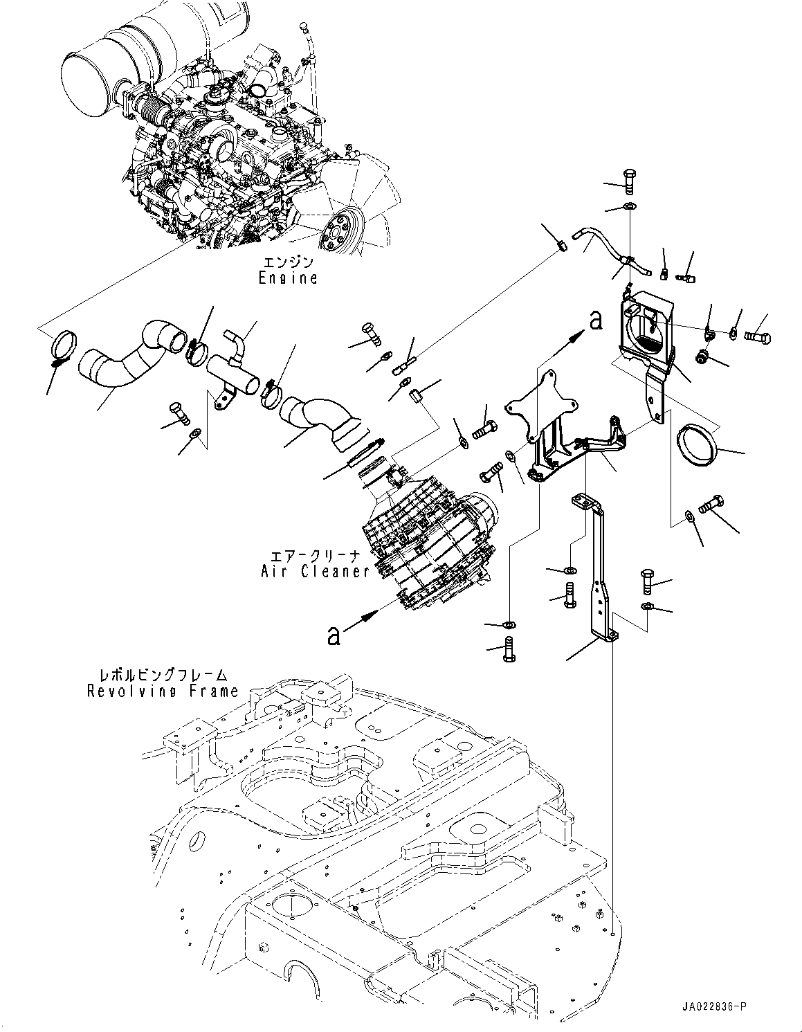 Рама 22B-01-36230 KOMATSU