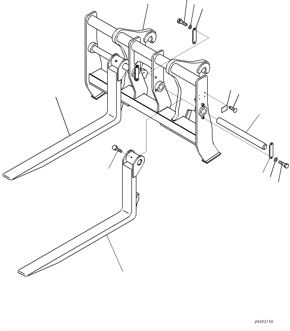 Fork Assembly 417-U77-5900 KOMATSU